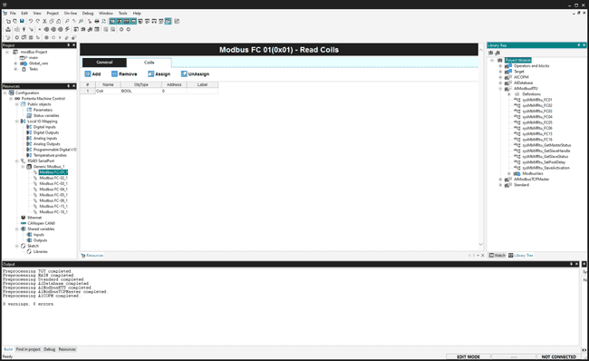 Modbus item specific configuration